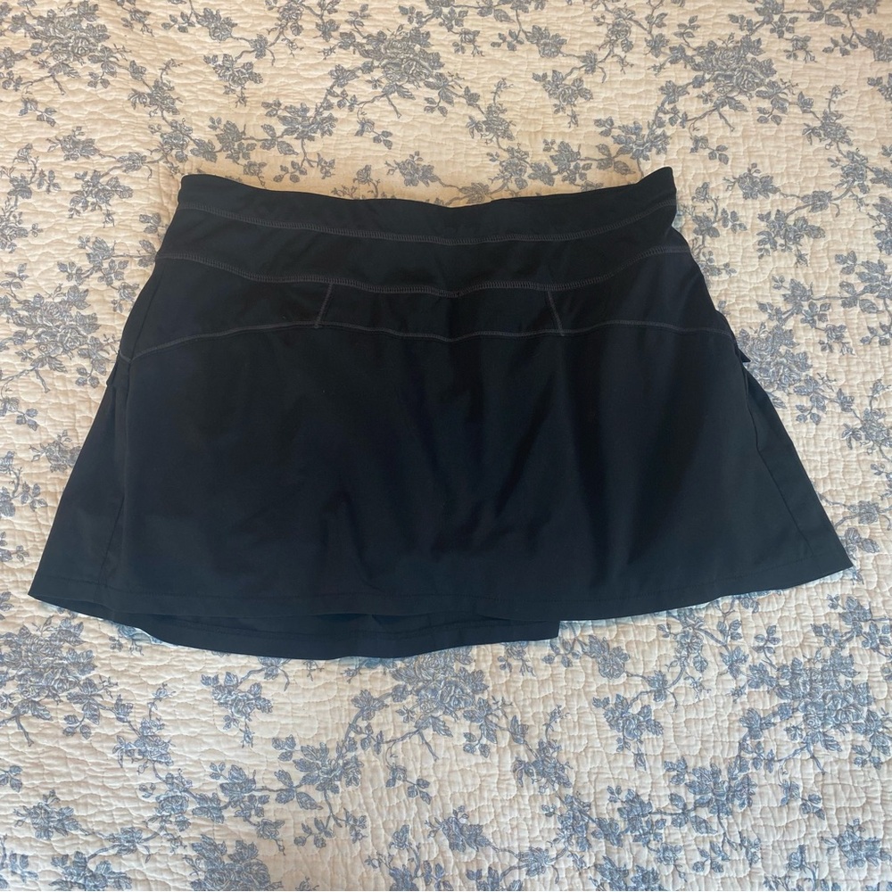 Athleta Runaround Black Active Tennis Running Skort Size Medium